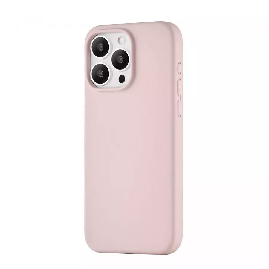Купить Силиконовый чехол uBear Touch Mag Case для iPhone 15 Pro Max, розовый в Сочи. Вид 1