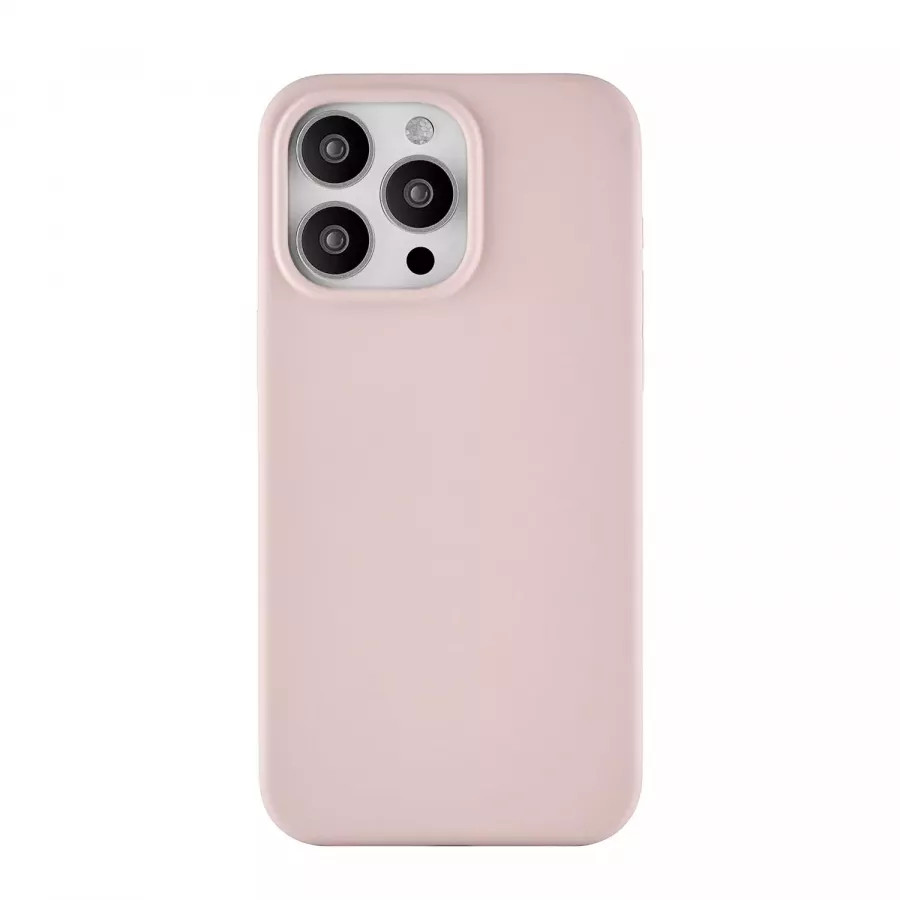 Купить Силиконовый чехол uBear Touch Mag Case для iPhone 15 Pro Max, розовый в Сочи. Вид 2