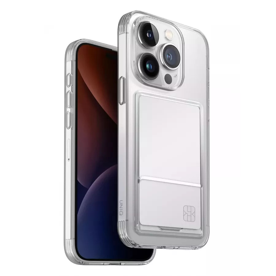 Купить Чехол Uniq Air Fender ID (cardslot) для iPhone 15 Pro Max, Clear в Сочи. Вид 3