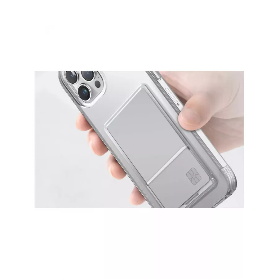 Купить Чехол Uniq Air Fender ID (cardslot) для iPhone 15 Pro Max, Clear в Сочи. Вид 6