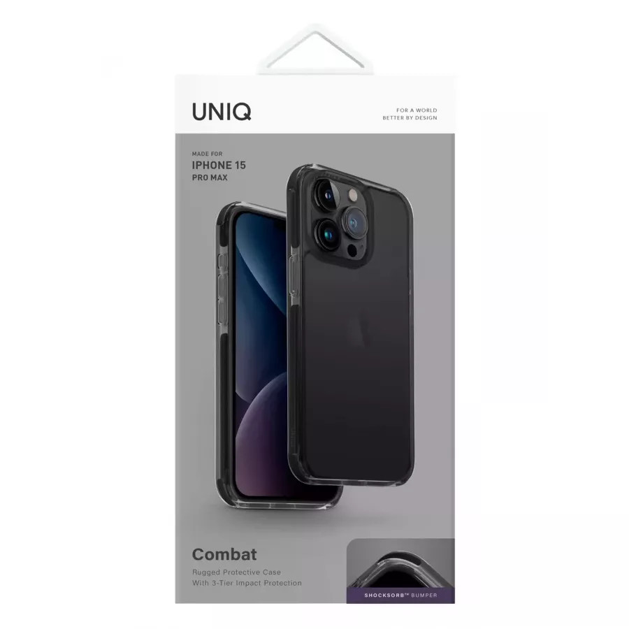 Купить Чехол Uniq Combat для iPhone 15 Pro Max, черный в Сочи. Вид 8