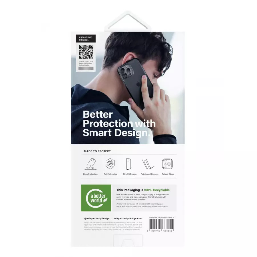 Купить Чехол Uniq Combat для iPhone 15 Pro Max, черный в Сочи. Вид 9