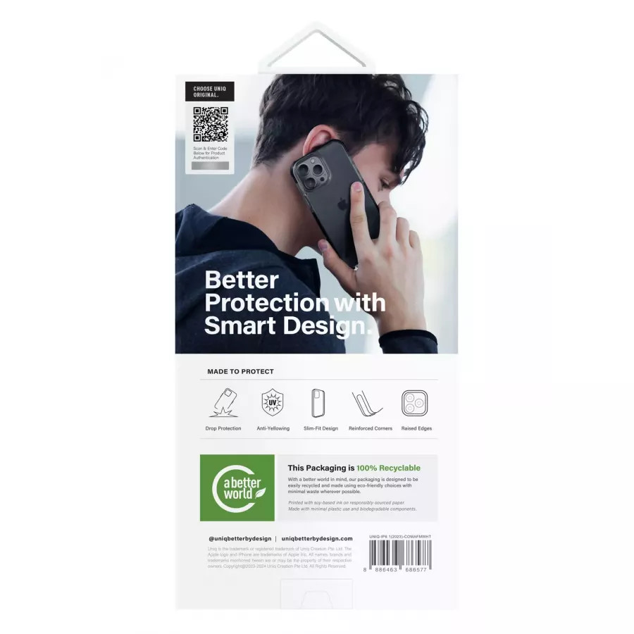 Купить Чехол Uniq Combat AF (MagSafe) для iPhone 15 Pro Max, черный в Сочи. Вид 9