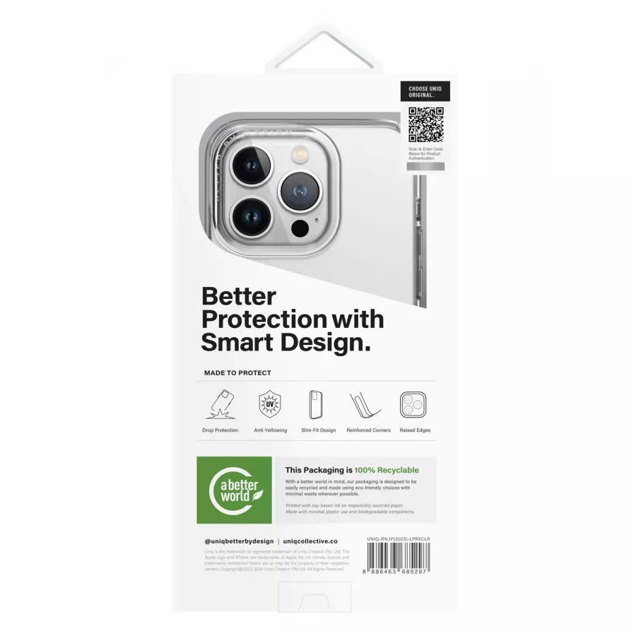 Купить Чехол Uniq LifePro Xtreme для iPhone 15 Pro Max, Clear в Сочи. Вид 8