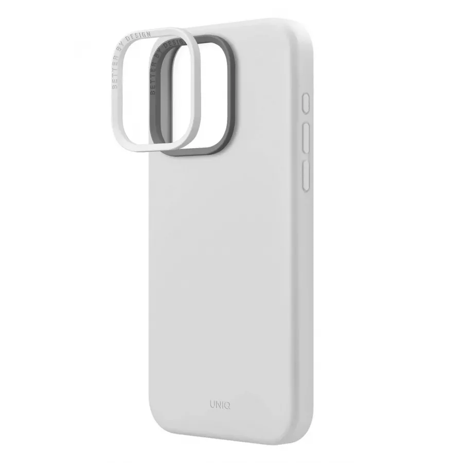 Купить Чехол Uniq LINO (Magsafe) для iPhone 15 Pro Max, Chalk Grey в Сочи. Вид 1