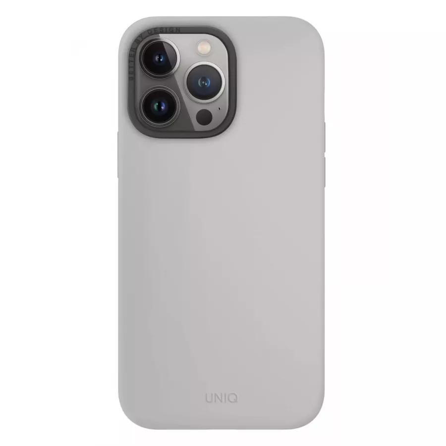 Купить Чехол Uniq LINO (Magsafe) для iPhone 15 Pro Max, Chalk Grey в Сочи. Вид 2