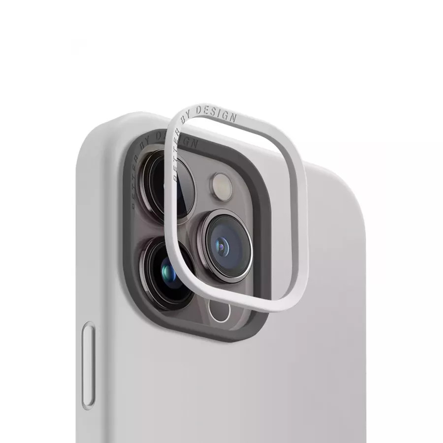 Купить Чехол Uniq LINO (Magsafe) для iPhone 15 Pro Max, Chalk Grey в Сочи. Вид 4