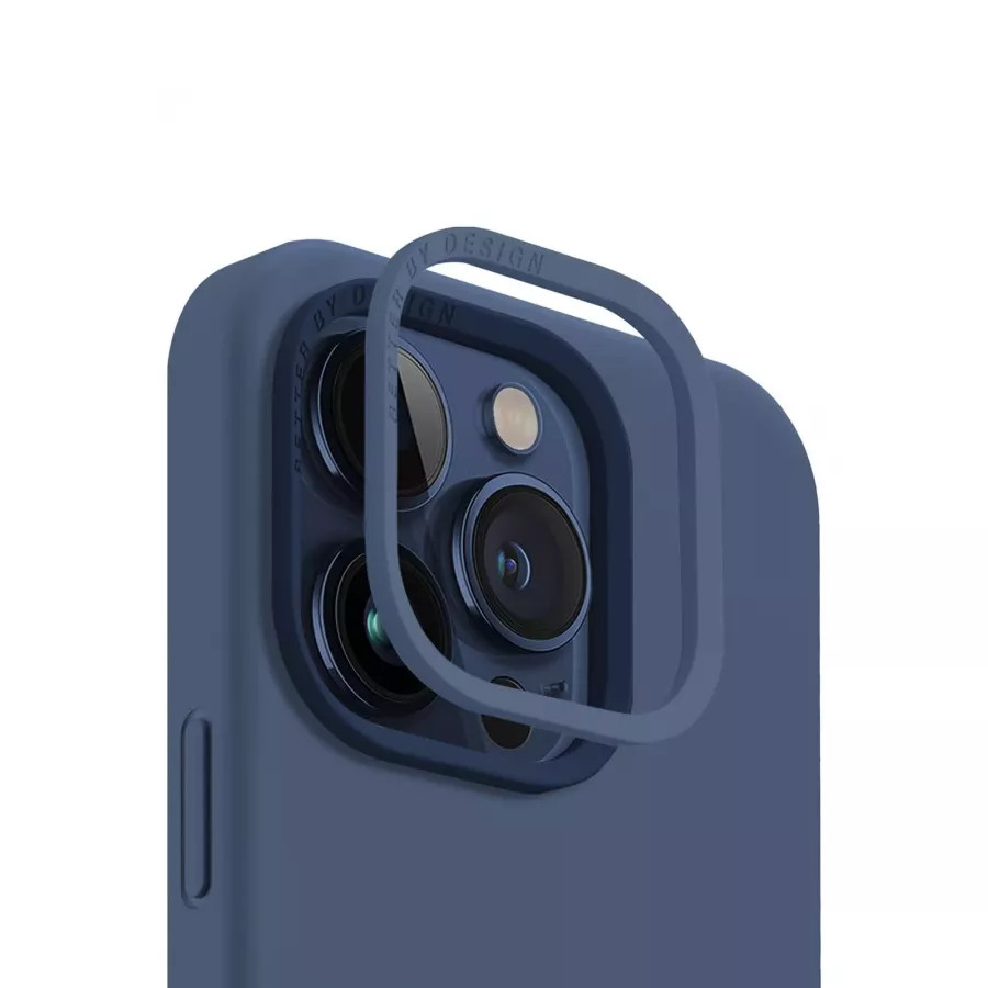 Купить Чехол Uniq LINO (Magsafe) для iPhone 15 Pro Max, Blue в Сочи. Вид 4