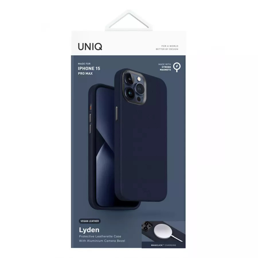 Купить Чехол Uniq Lyden (Magsafe) для iPhone 15 Pro Max, синий в Сочи. Вид 8