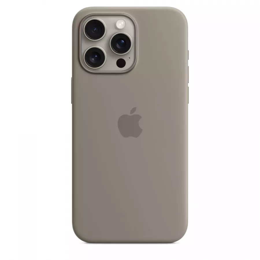 Купить Оригинальный силиконовый чехол Apple Silicone Case (MagSafe) для iPhone 15 Pro Max, clay в Сочи. Вид 1