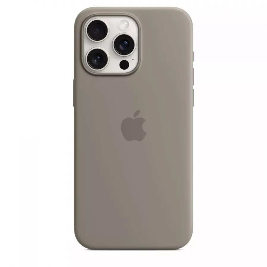 Купить Оригинальный силиконовый чехол Apple Silicone Case (MagSafe) для iPhone 15 Pro Max, clay в Сочи. Вид 3