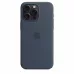 Купить Оригинальный силиконовый чехол Apple Silicone Case (MagSafe) для iPhone 15 Pro Max, storm blue в Сочи. Вид 4