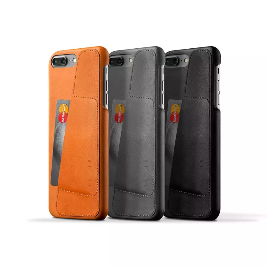 Чехол Mujjo Leather Wallet Case для iPhone 7/8 Plus - Серый. Вид 4