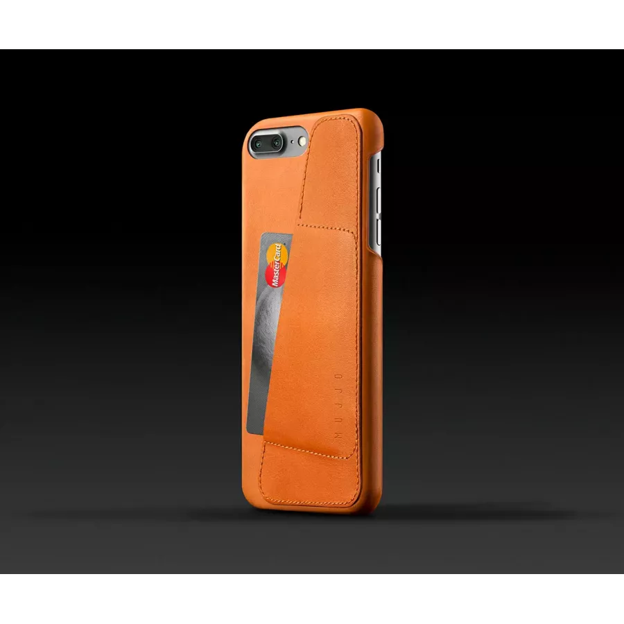 Чехол Mujjo Leather Wallet Case для iPhone 7/8 Plus - Светло-коричневый. Вид 2