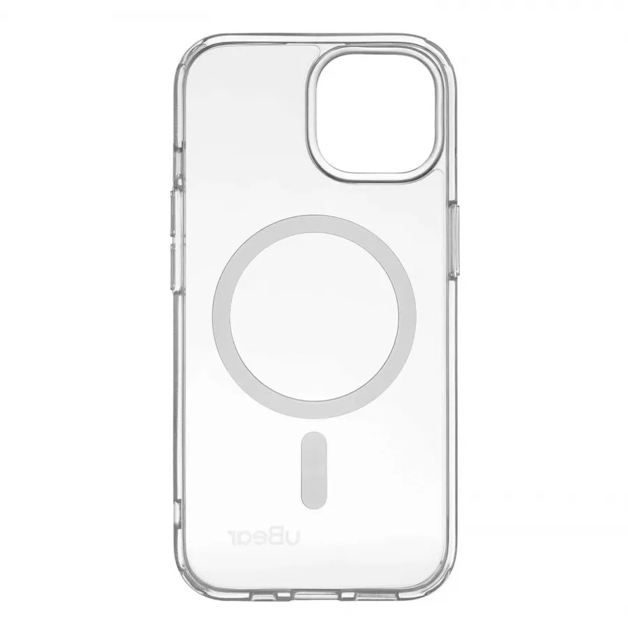 Купить Чехол uBear Real Mag Case для iPhone 15, усиленный, текстурир.,прозрачный в Сочи. Вид 3