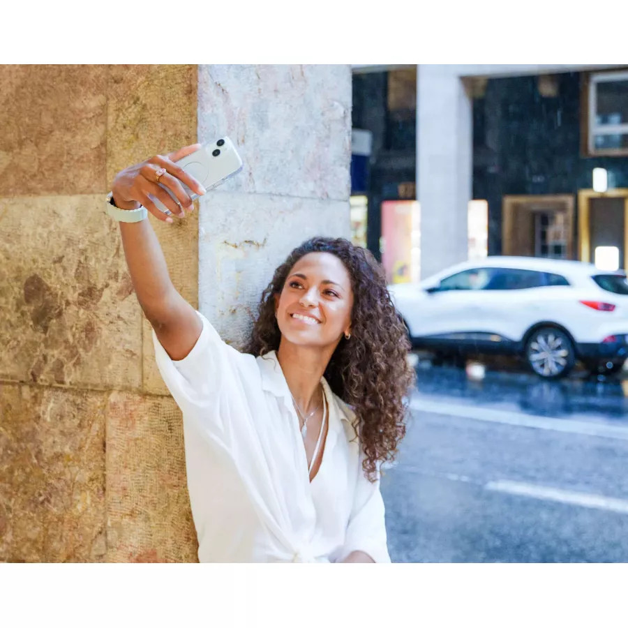 Купить Чехол uBear Real Mag Case для iPhone 15, усиленный, текстурир.,прозрачный в Сочи. Вид 8
