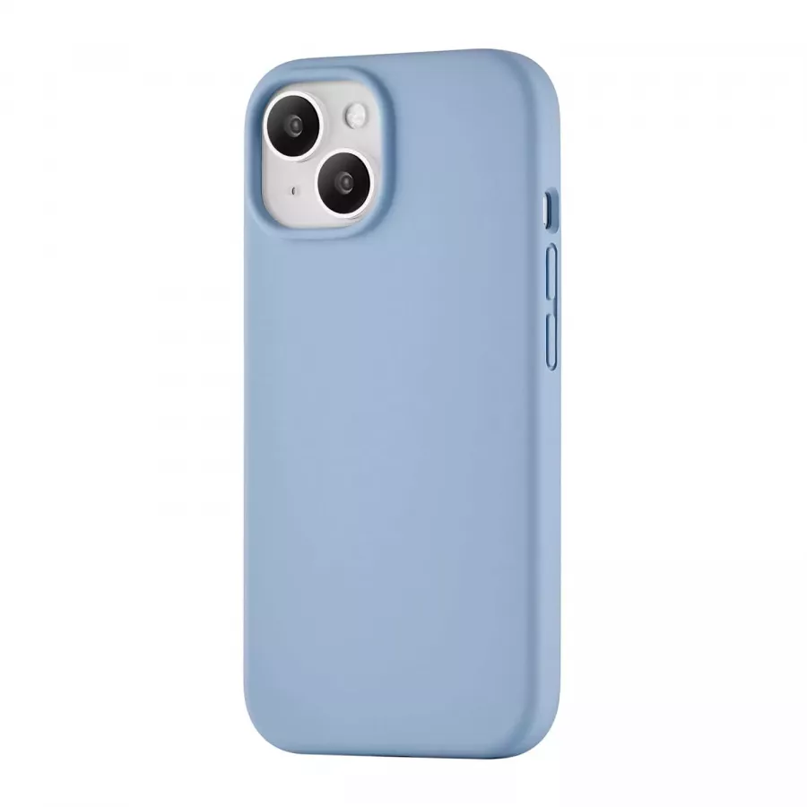 Купить Силиконовый чехол uBear Touch Mag Case для iPhone 15, голубой в Сочи. Вид 1