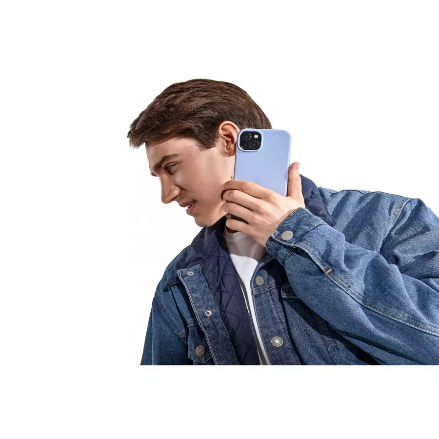 Купить Силиконовый чехол uBear Touch Mag Case для iPhone 15, голубой в Сочи. Вид 7