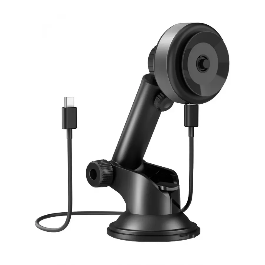 Купить Автодержатель-беспроводное зарядное устройство EnergEA AirLock Vacuum Mount 15W Air/Dash Gunmetal в Сочи. Вид 1