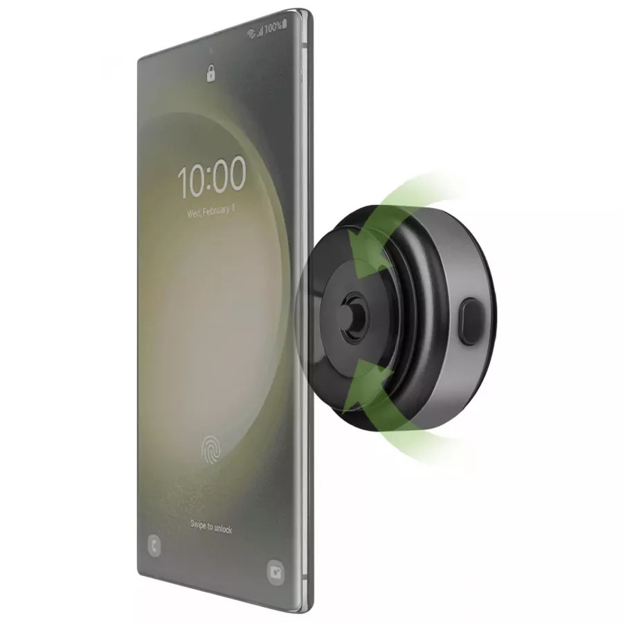Купить Автодержатель-беспроводное зарядное устройство EnergEA AirLock Vacuum Mount 15W Air/Dash Gunmetal в Сочи. Вид 3