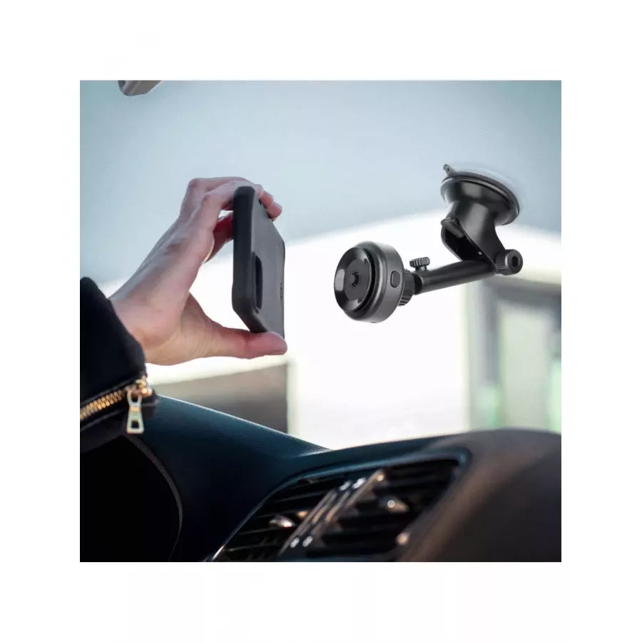 Купить Автодержатель-беспроводное зарядное устройство EnergEA AirLock Vacuum Mount 15W Air/Dash Gunmetal в Сочи. Вид 6
