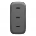 Купить Зарядное устройство EnergEA Ampcharge Gan100, 3USB-C, PD/PPS, 100W, черный в Сочи. Вид 4