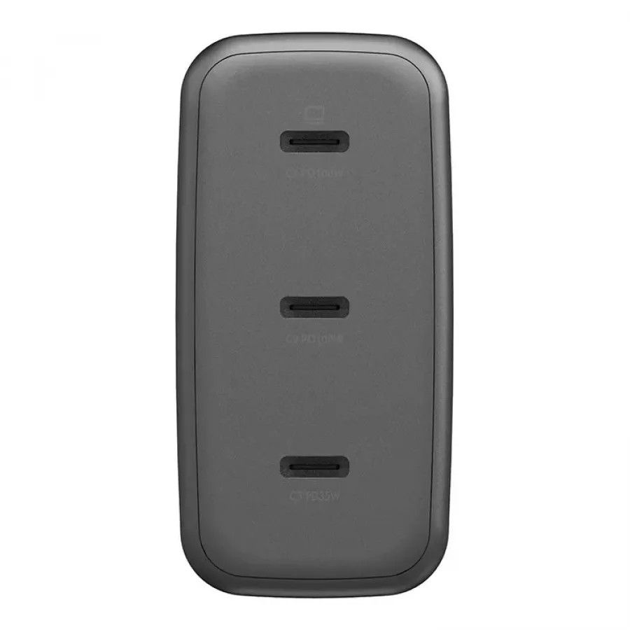 Купить Зарядное устройство EnergEA Ampcharge Gan100, 3USB-C, PD/PPS, 100W, черный в Сочи. Вид 4
