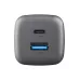 Купить Зарядное устройство EnergEA Ampcharge mini GaN45, USB-C PD45 + USB-A QC30 total 45W, Gunmetal в Сочи. Вид 4