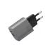 Купить Зарядное устройство EnergEA Ampcharge GaN35, USB-C PD35 + USB-A QC30 total 35W, Gunmetal в Сочи. Вид 2