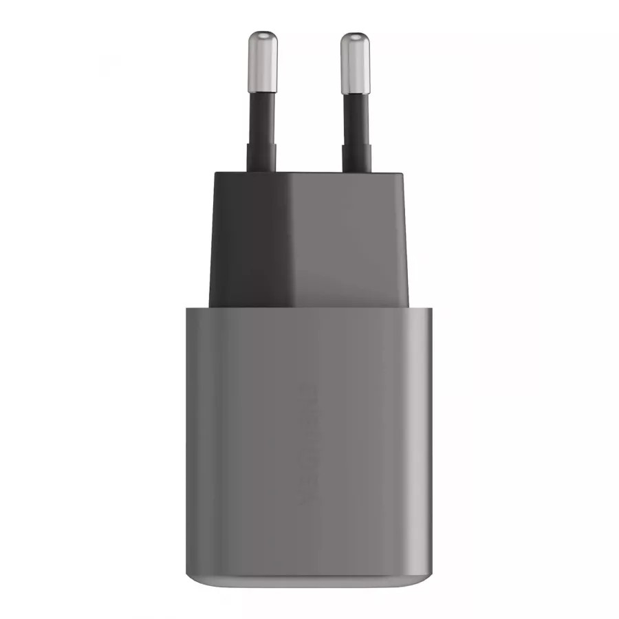 Купить Зарядное устройство EnergEA Ampcharge GaN35, USB-C PD35 + USB-A QC30 total 35W, Gunmetal в Сочи. Вид 4