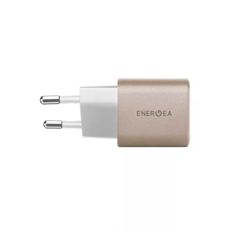 Купить Зарядное устройство EnergEA Ampcharge GaN35, USB-C PD35 + USB-A QC30 total 35W, Gold в Сочи. Вид 1
