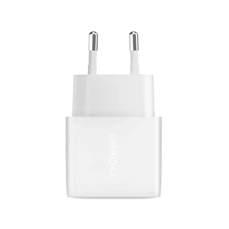 Купить Зарядное устройство EnergEA Ampcharge Gan40 Plus, 2USB-C PD/PPS 40W, белый в Сочи. Вид 3