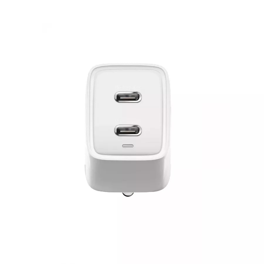 Купить Зарядное устройство EnergEA Ampcharge Gan40 Plus, 2USB-C PD/PPS 40W, белый в Сочи. Вид 4