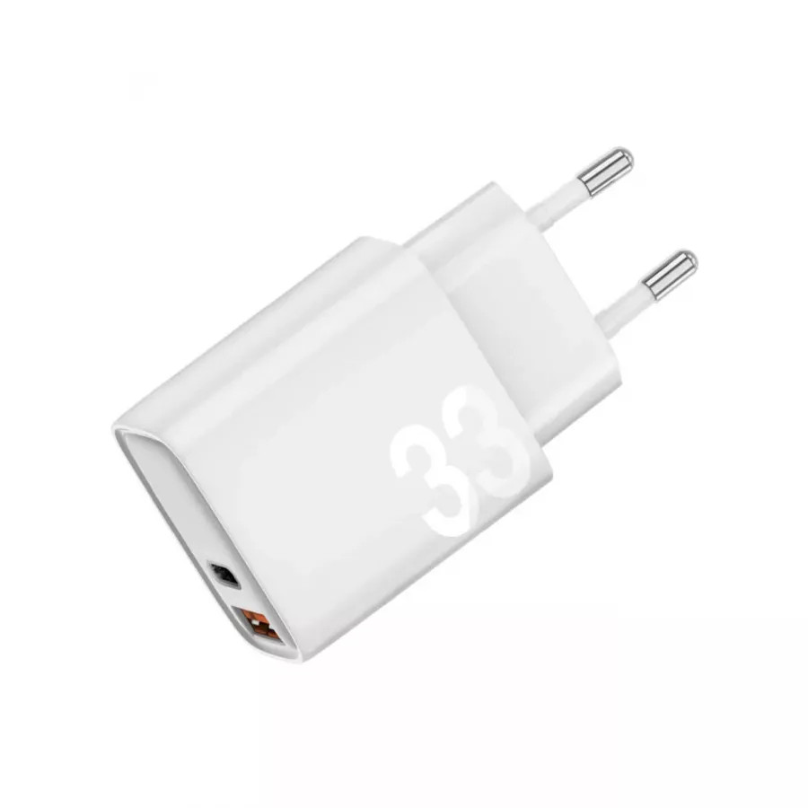 Купить Зарядное устройство EnergEA Ampcharge PS33 Pro, USB-C PD20W +USB-A 22.5W, PPS 33W, белый в Сочи. Вид 2