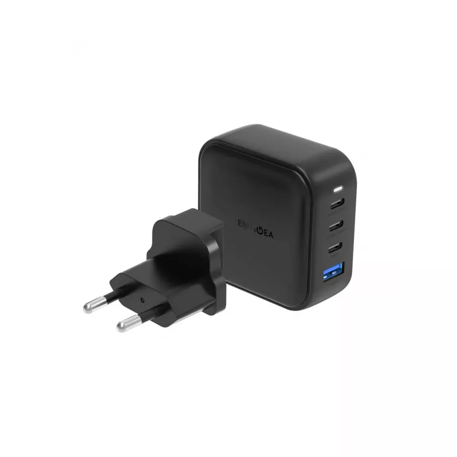 Купить Зарядное устройство EnergEA Travelite Gan100, 3USB-C, 1USB-A, PD/PPS/QC3.0, 100W, черный в Сочи. Вид 1