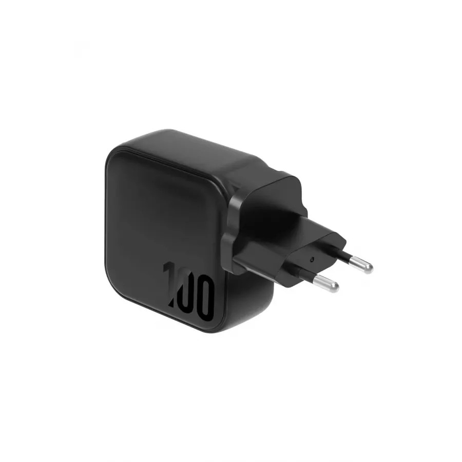 Купить Зарядное устройство EnergEA Travelite Gan100, 3USB-C, 1USB-A, PD/PPS/QC3.0, 100W, черный в Сочи. Вид 3