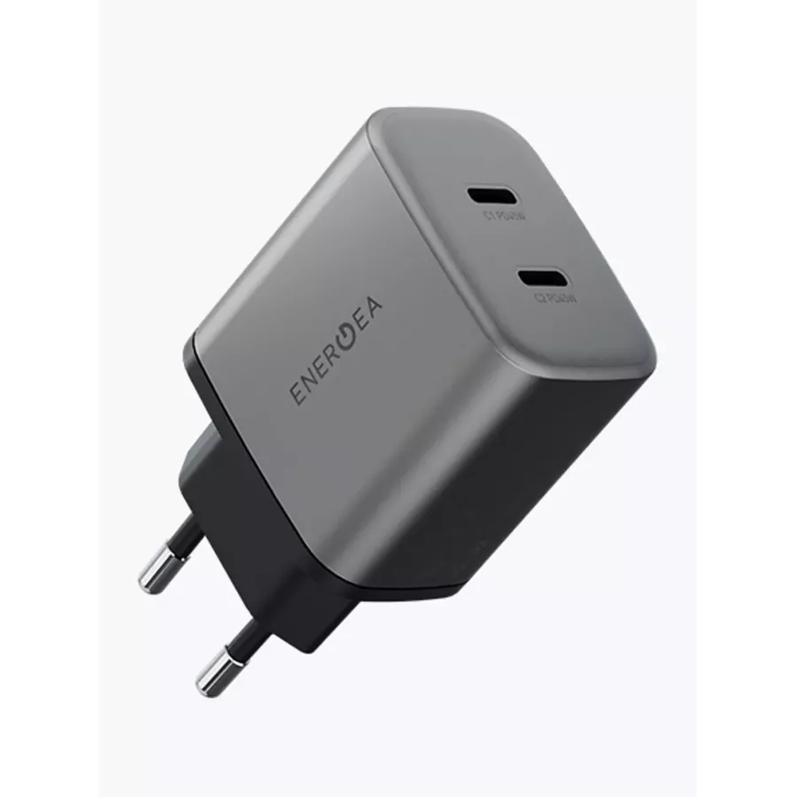 Купить Зарядное устройство EnergEA Ampcharge GaN45, 2USB-C PD/PPS/QC3.0 total 45W, Gunmetal в Сочи. Вид 1