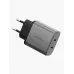 Купить Зарядное устройство EnergEA Ampcharge GaN45, 2USB-C PD/PPS/QC3.0 total 45W, Gunmetal в Сочи. Вид 2