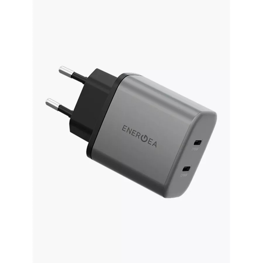 Купить Зарядное устройство EnergEA Ampcharge GaN45, 2USB-C PD/PPS/QC3.0 total 45W, Gunmetal в Сочи. Вид 2