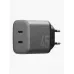 Купить Зарядное устройство EnergEA Ampcharge GaN45, 2USB-C PD/PPS/QC3.0 total 45W, Gunmetal в Сочи. Вид 4