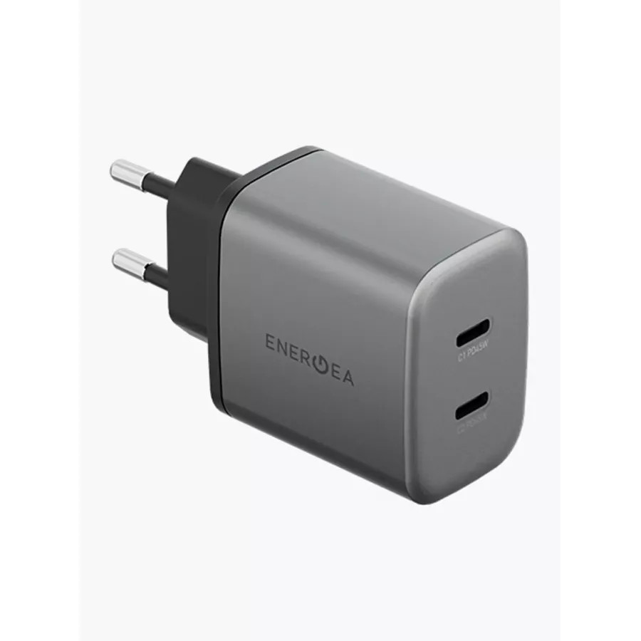 Купить Зарядное устройство EnergEA Ampcharge GaN45, 2USB-C PD/PPS/QC3.0 total 45W, Gunmetal в Сочи. Вид 5