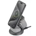 Купить Беспроводное зарядное устройство EnergEA Bazic GoMag GYRE 3-in-1 magnetic foldable 360 rotating 15W Gunmetal в Сочи. Вид 5