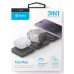 Купить Беспроводное зарядное устройство EnergEA Bazic GoMag Trio PLUS magnetic wireless foldable 15W, серый в Сочи. Вид 6