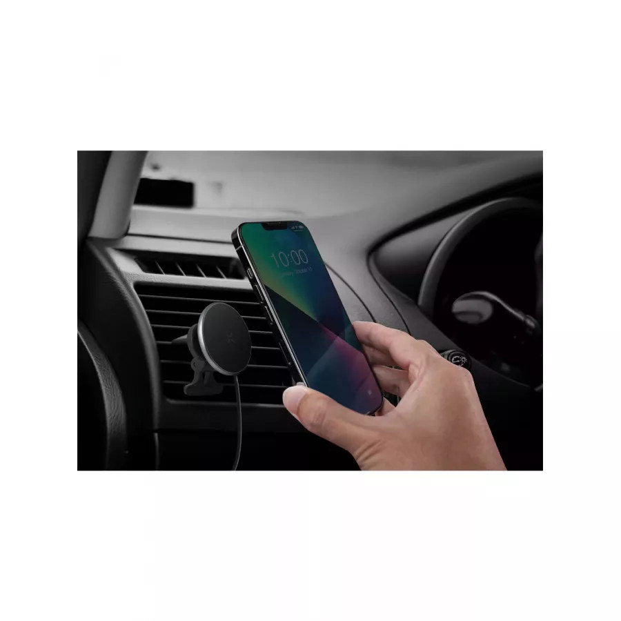 Купить Автодержатель EnergEA MagDrive 15W Air/Dash с функцией беспроводного зарядного устройства, gunmetal в Сочи. Вид 5