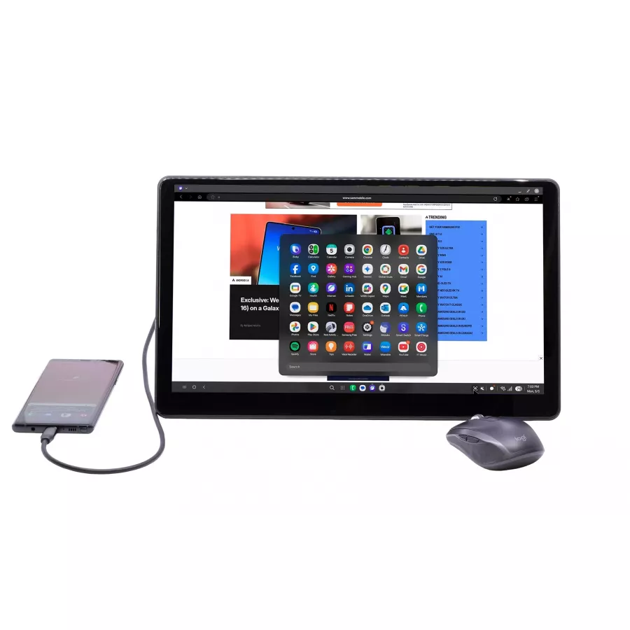 Купить Док станция, монитор 15 дюймов для Desktop Mode, черный в Сочи. Вид 1