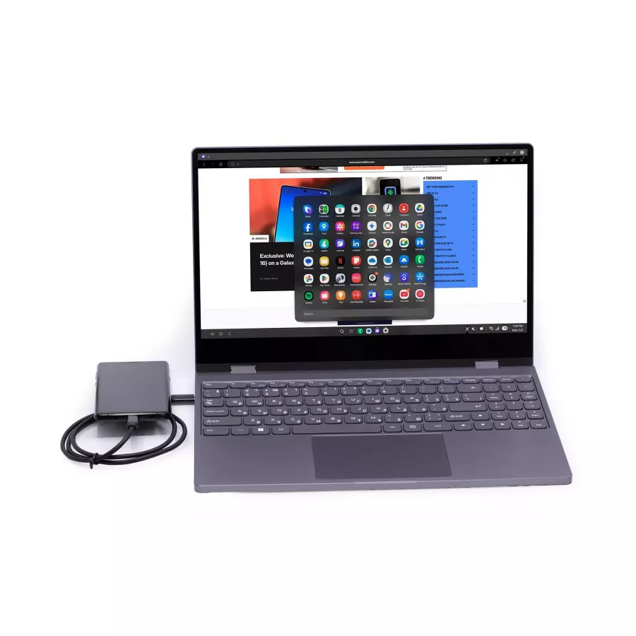 Купить Док станция, монитор 15 дюймов с клавиатурой (+NumPad) для Desktop Mode, графит в Сочи. Вид 1