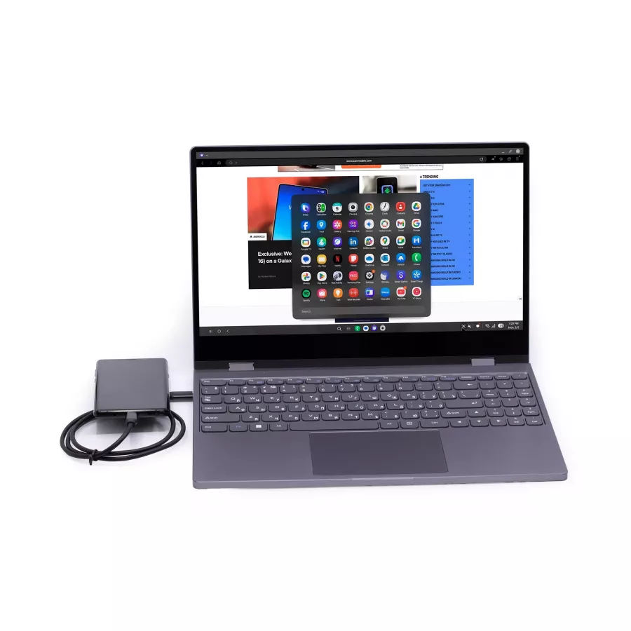 Купить Док станция, монитор 15 дюймов с клавиатурой (+NumPad) для Desktop Mode, графит в Сочи. Вид 1