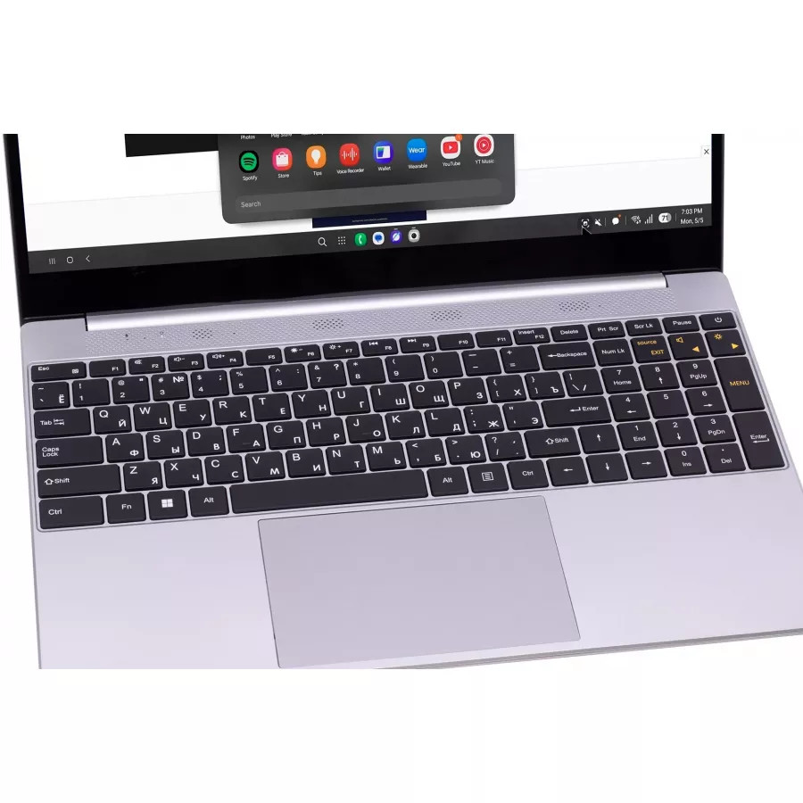Купить Док станция, монитор 15 дюймов с клавиатурой (+NumPad) для Desktop Mode, серебристый в Сочи. Вид 2