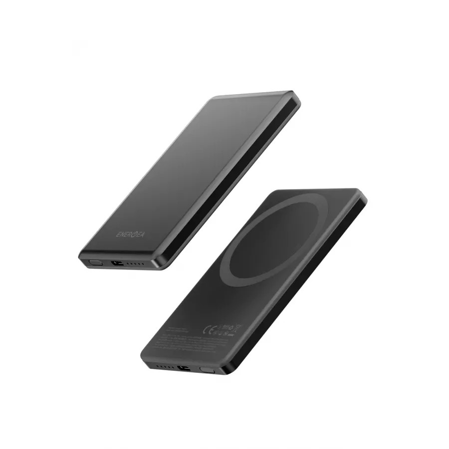 Купить Внешний аккумулятор EnergEA AluPack mini 5K, 5000W Magnetic wireless 15W USB-C 20W, темно-серый в Сочи. Вид 2