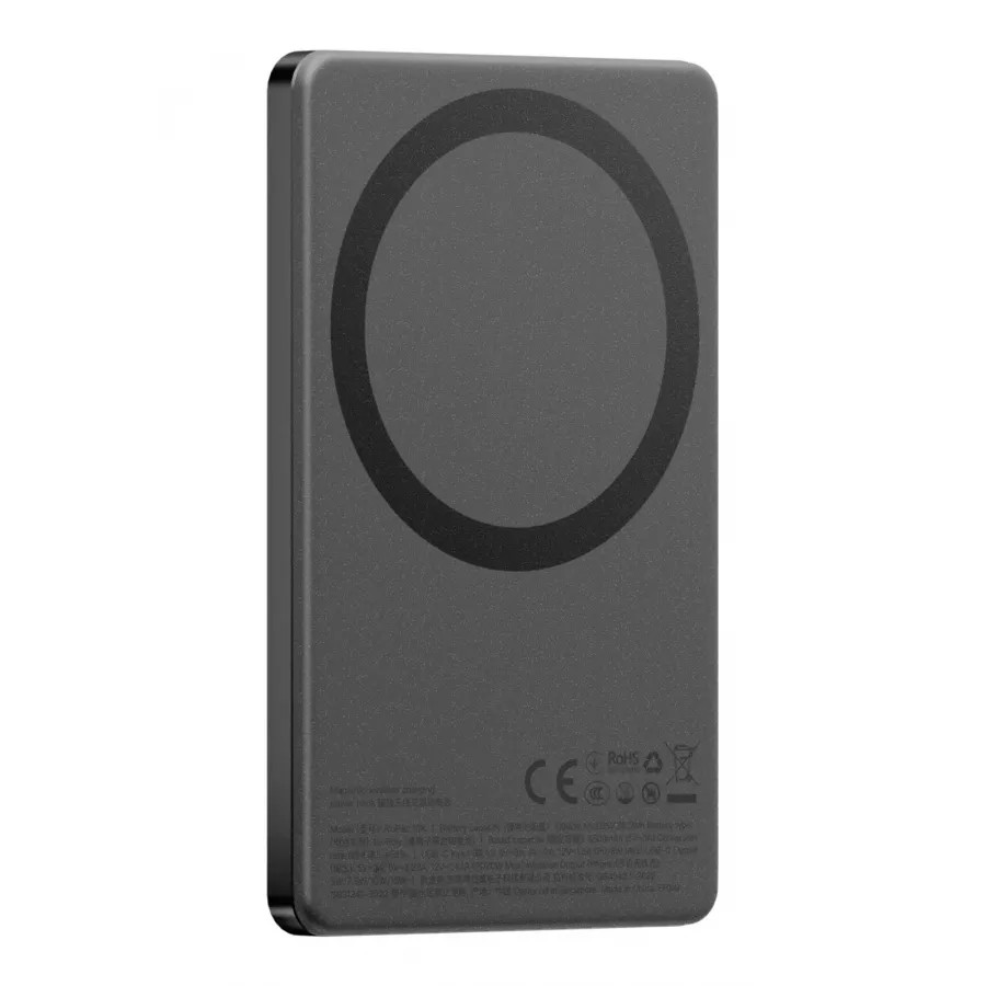 Купить Внешний аккумулятор EnergEA AluPack mini 5K, 5000W Magnetic wireless 15W USB-C 20W, темно-серый в Сочи. Вид 3
